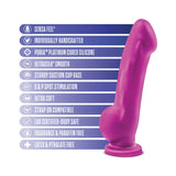 Avant D7 Ergo 7.5 inches Dual Density Silicone Dildo Violet