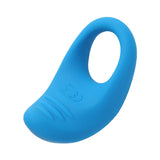ROMP Juke Rechargeable Silicone Vibrating Penis Ring Light Blue