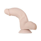 Evolved Real Supple Poseable 7 inches Realistic Dildo With Balls Beige