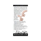 Evolved Real Supple Poseable 6 inches Realistic Silicone Dildo With Balls Beige