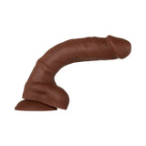 Evolved Real Supple Poseable 8.25 inches Realistic Silicone Dildo With Balls Brown