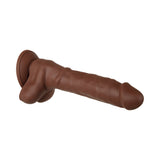 Evolved Real Supple Poseable 8.25 inches Realistic Silicone Dildo With Balls Brown
