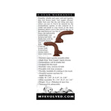 Evolved Real Supple Poseable 8.25 inches Realistic Silicone Dildo With Balls Brown