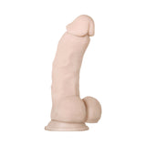 Evolved Real Supple Girthy Poseable 8.5 inches Realistic Dildo With Balls Beige