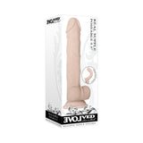 Evolved Real Supple Poseable 9.5 inches Realistic Dildo With Balls Beige