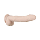 Evolved Real Supple Poseable 9.5 inches Realistic Dildo With Balls Beige