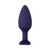 Zero Tolerance Wicked Twister Textured Vibrating Silicone Anal Plug Purple