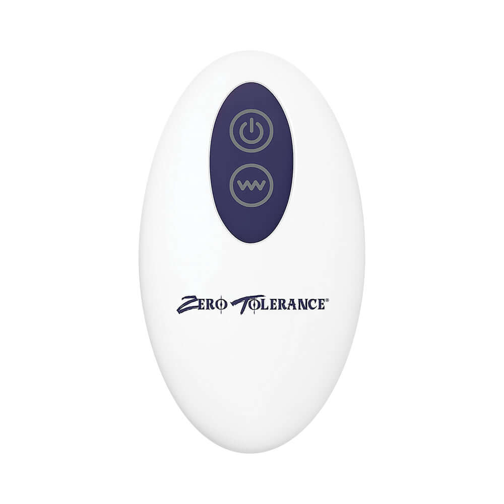Zero Tolerance Wicked Twister Textured Vibrating Silicone Anal Plug Purple