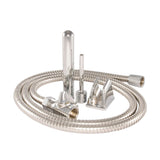 Si Novelties Stainless Steel Shower Bidet Douche accessories including hose and attachments.