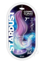 Stardust Cosmic Climax 7 inch Silicone Suction Cup Dildo packaging displaying an ultra-texturized and body-safe design.