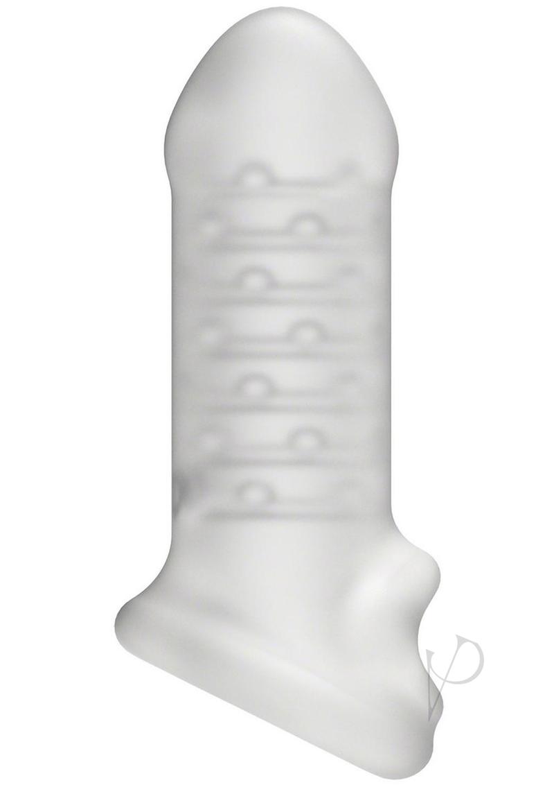 Merci Jacked Up Extender with Ball Strap Thick Frost showing its soft, frosted texture and ribbed interior design.