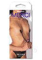 Merci Chained Up Nipple Clamps Purple in a stylish package showcasing adjustable clamps for intimate play.
