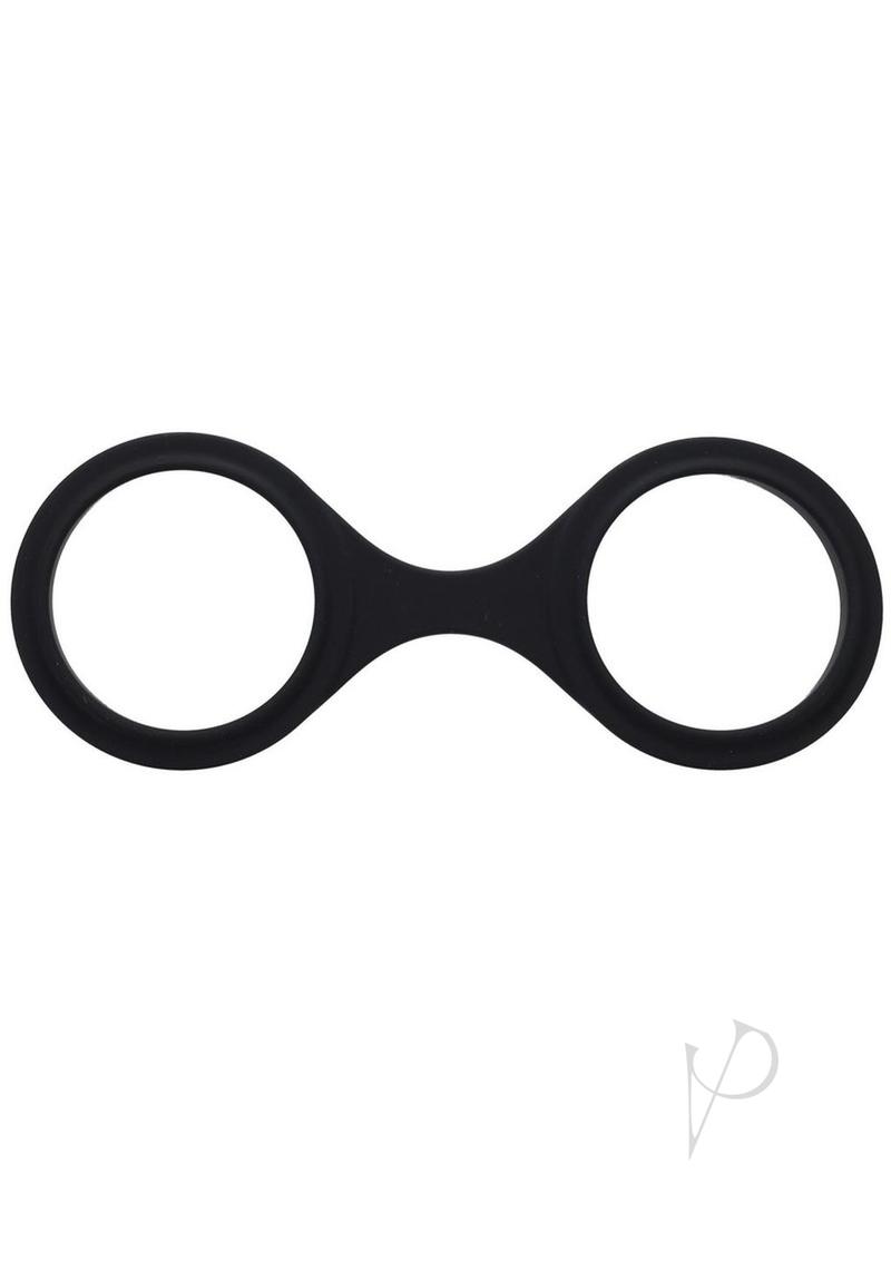 Merci Silicone Play Cuffs Black designed for comfortable wrist restraint and flexibility in your bedroom adventures.