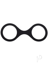 Merci Silicone Play Cuffs Black designed for comfortable wrist restraint and flexibility in your bedroom adventures.