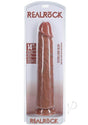 RealRock 14 Inch Realistic Dildo Suction Cup Caramel with realistic details and strong suction base.
