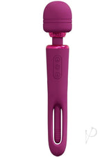Vive Kiku Rechargeable Double Ended Wand Pink with a soft, flexible design and dual stimulation features.