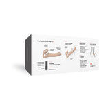Strap-On-Me Rechargeable Remote-Controlled Silicone Vibrating Bendable Strap-On Vanilla L