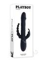 Playboy Big Bunny Energy Triple Rabbit Vibrator Black in sleek packaging showcasing its innovative design.