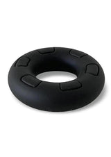 Bonyard The Daddy Silicone Cock Ring Black, a flexible and body-safe silicone performance ring for enhanced support.