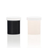 Clone-a-willy Silicone Refill Jet Black and white jars for custom silicone replication kit.