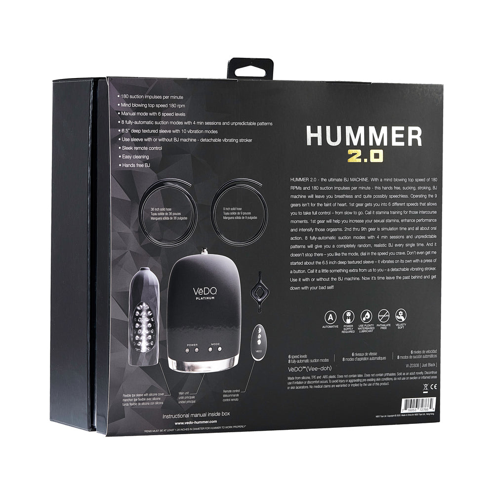 Vedo Hummer 2.0 Super BJ Machine