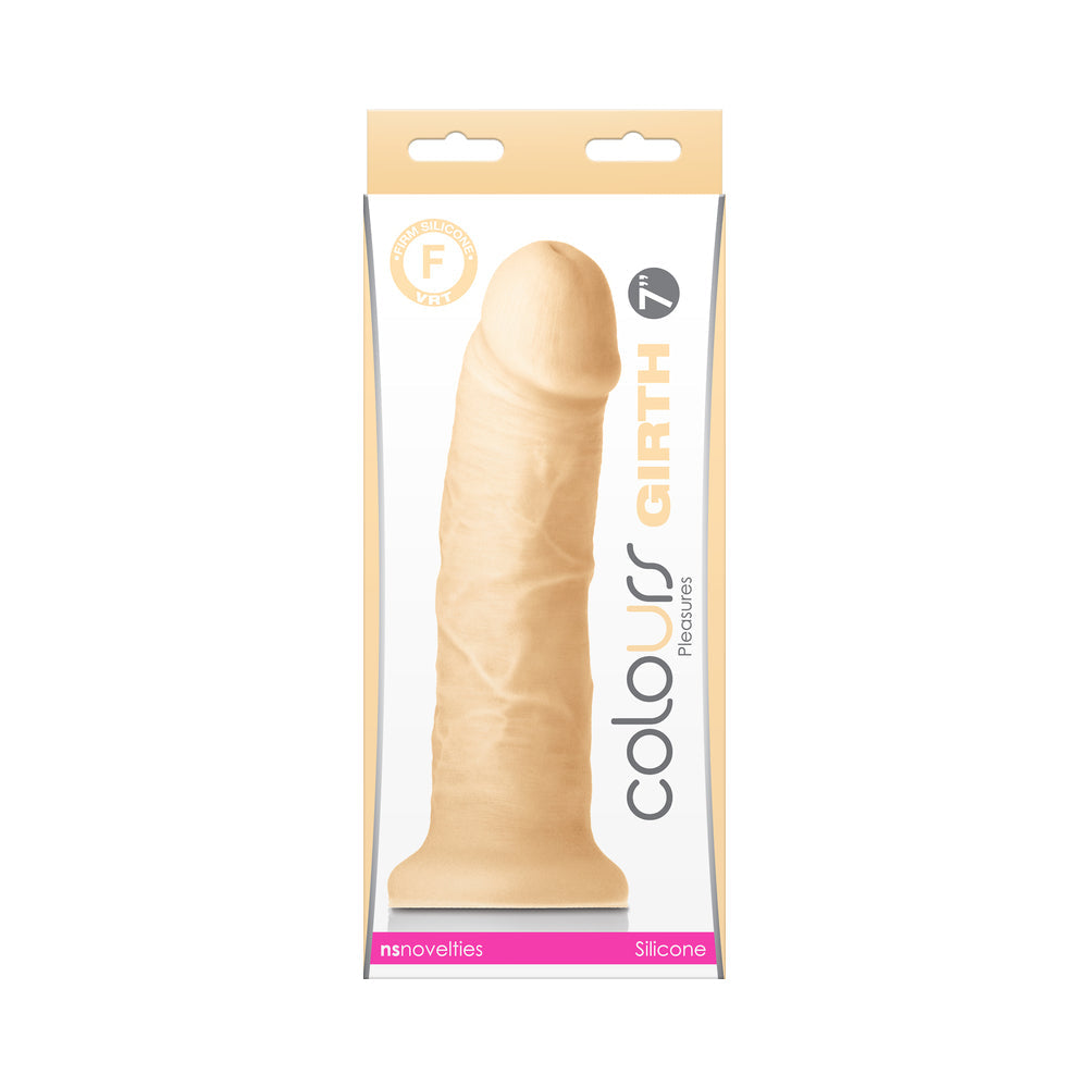 Colours Girth 7 inches Dildo Beige