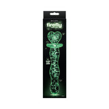 Firefly Heart A Glow Glass Dildo Clear