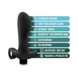 Anal Adventures Platinum Silicone Rechargeable Vibrating Prostate Massager 01