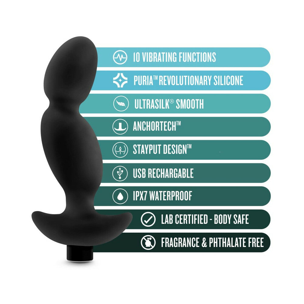 Anal Adventures Platinum Silicone Rechargeable Vibrating Prostate Massager 04