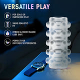 M for Men Soft + Wet Reversible Orb Glow in the Dark Self-Lubricating Stroker Frosted