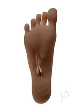 Zero Tolerance Pussy Footin' Masturbator Chocolate realistic foot-shaped stroker with lifelike details.
