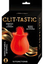 Clit-Tastic Erotic Clit Licker Clitoral Vibrator Red packaging showcasing a rose-shaped design and vibrator features.