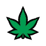 Weed Pin Green Marijuana Leaf