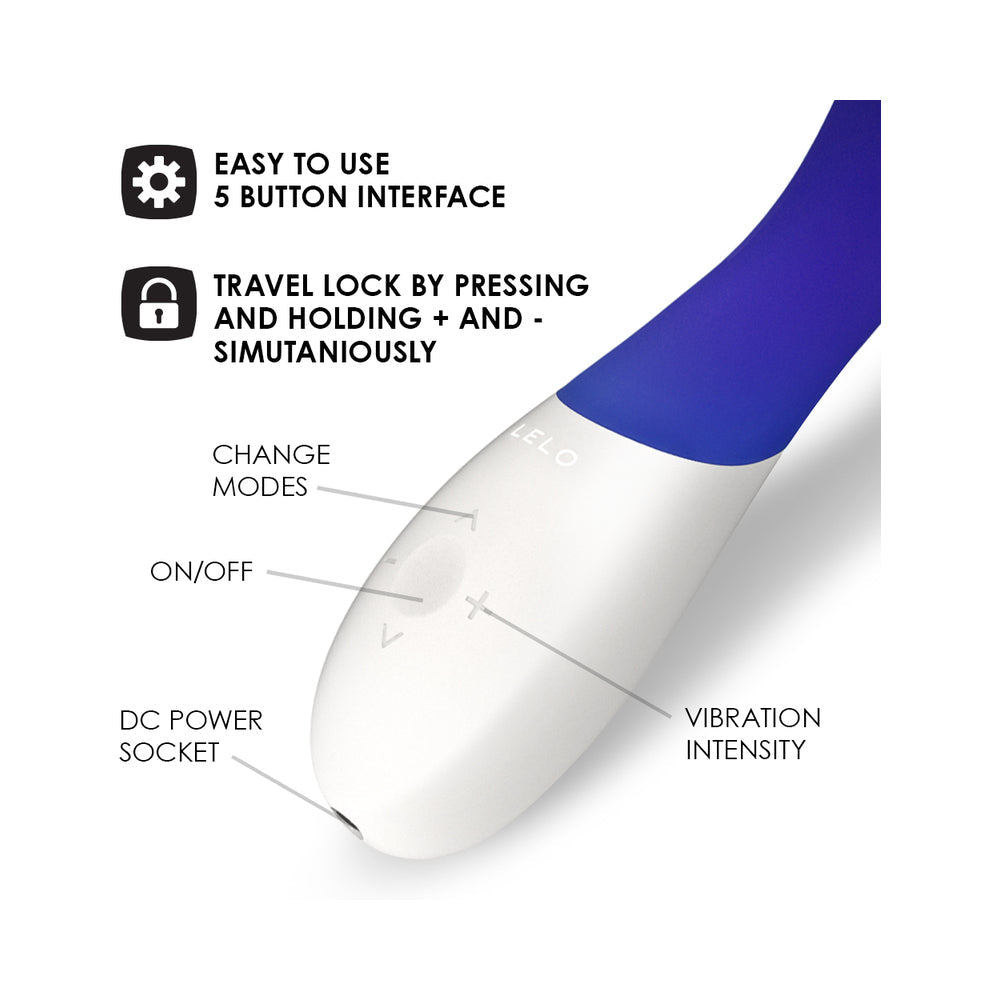 LELO MONA Wave Rechargeable G-Spot Vibrator Midnight Blue