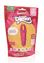 4T Demon Silicone Mini Clitoral Vibrator Strawberry package with playful design and product details.