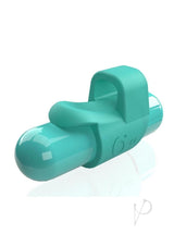 Screaming O 4T FingO Slim Finger Vibrator Kiwi in sleek kiwi color with ergonomic design for targeted stimulation.