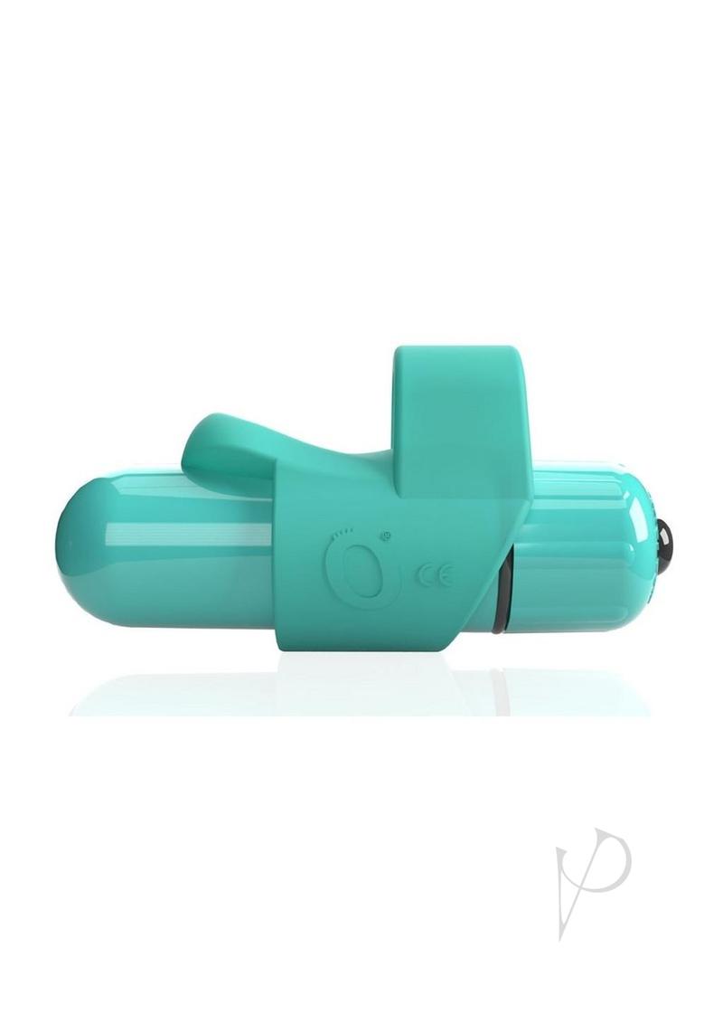 Screaming O 4T FingO Slim Finger Vibrator Kiwi sleek design with a compact 4T Bullet for targeted stimulation.