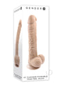 Gender X Flexskin Poseable True Feel Dildo 10 Inch Vanilla, showcasing its lifelike design and dual-layered flexibility.