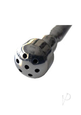 Close-up of the Rouge Stainless Steel Shower Penis Plug showcasing its distinctive shower-style head with multiple openings.