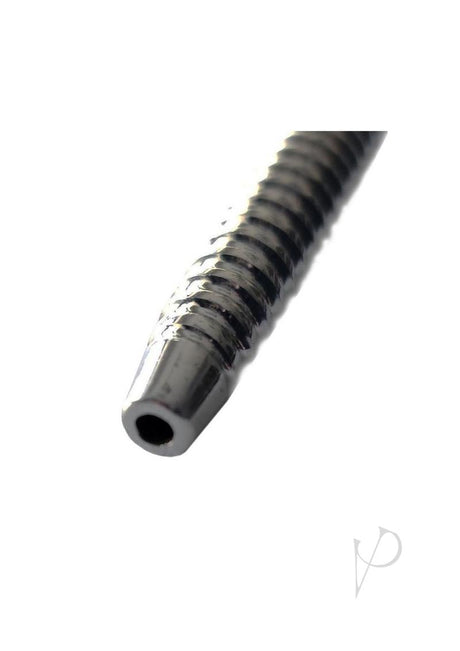 Close-up of the Rouge Stainless Steel Shower Penis Plug showcasing its smooth finish and shower-style head.