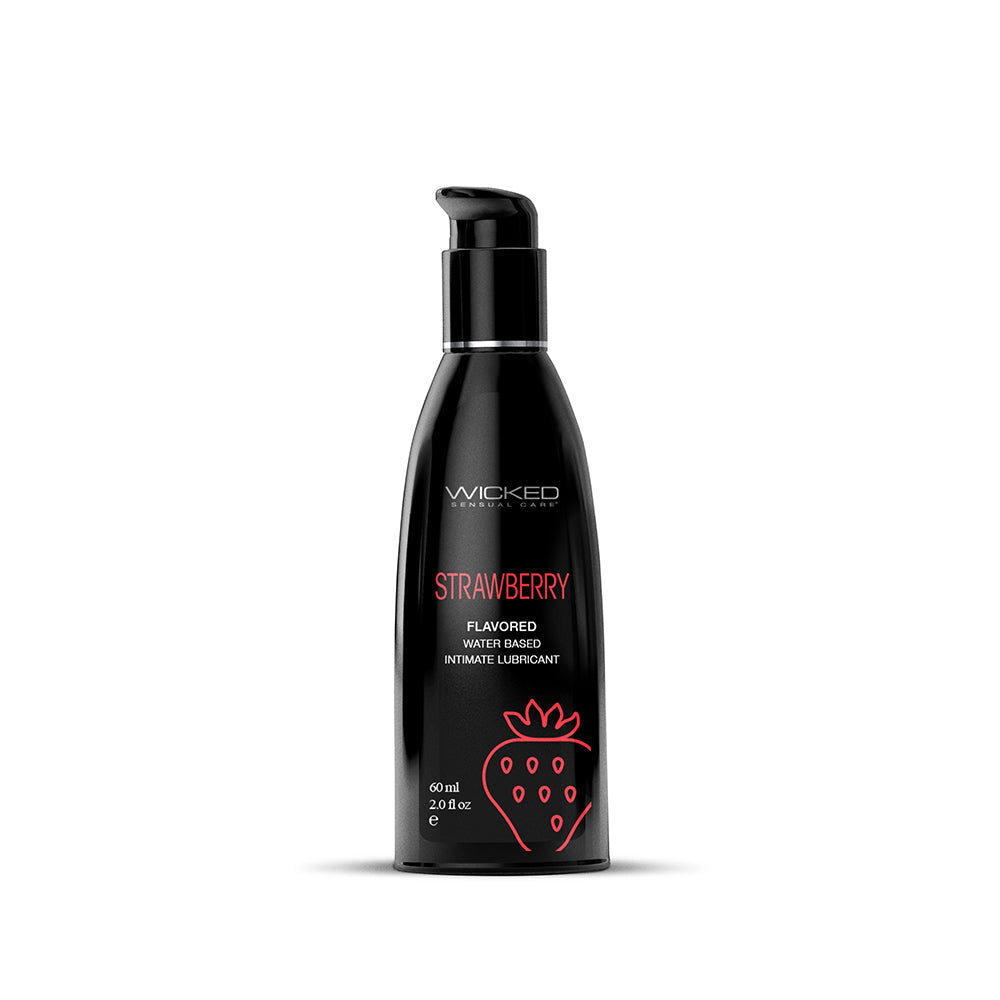 Wicked Aqua Strawberry Water-Based Lubricant 2 oz