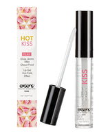 Product image of EXSENS of Paris Hot Kiss Play Arousal Lip Gloss Strawberry 0.24 Oz with packaging and applicator.