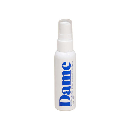 Dame Hand & Vibe Sanitizer 2 Oz bottle for effective cleaning and hygiene.