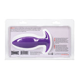 Tantus Neo Silicone Anal Plug Lilac packaging with product description and usage instructions.