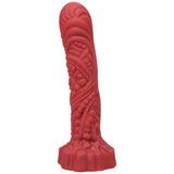 Tantus Groove Textured Dildo True Blood Red (bag)