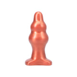Tantus Severin Medium Super Soft Anal Plug Copper with a sleek design and two-tiered structure for gradual comfort.