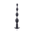 Tantus Vibrating Progressive Beads Anal Plug Onyx, featuring four graduated beads for ultimate anal pleasure.