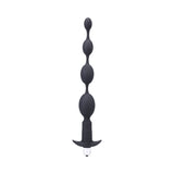Tantus Vibrating Progressive Beads Anal Plug Onyx, featuring four graduated beads for ultimate anal pleasure.