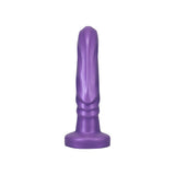 Tantus Tsunami Vibrating G-spot Silicone Dildo Lavender - sculpted waves for targeted stimulation