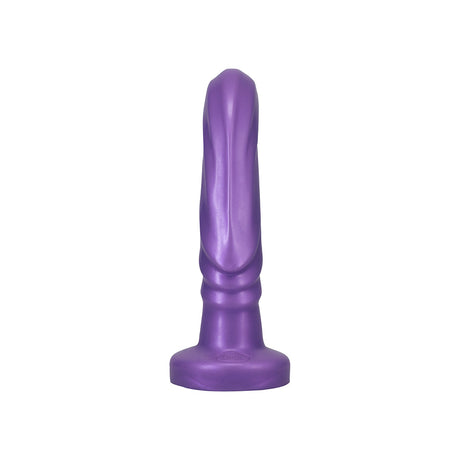 Tantus Tsunami Vibrating G-spot Silicone Dildo Lavender - sculpted waves for targeted stimulation